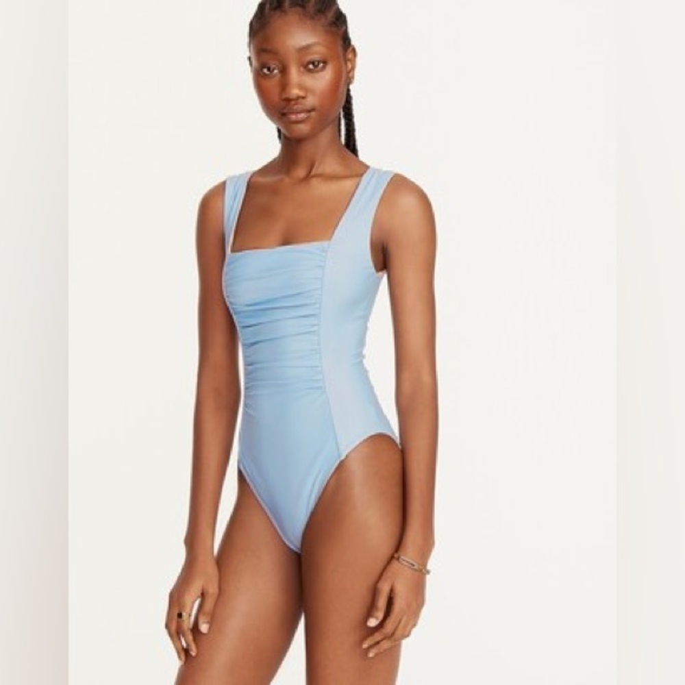 J Crew Blue one piece Swimsuit